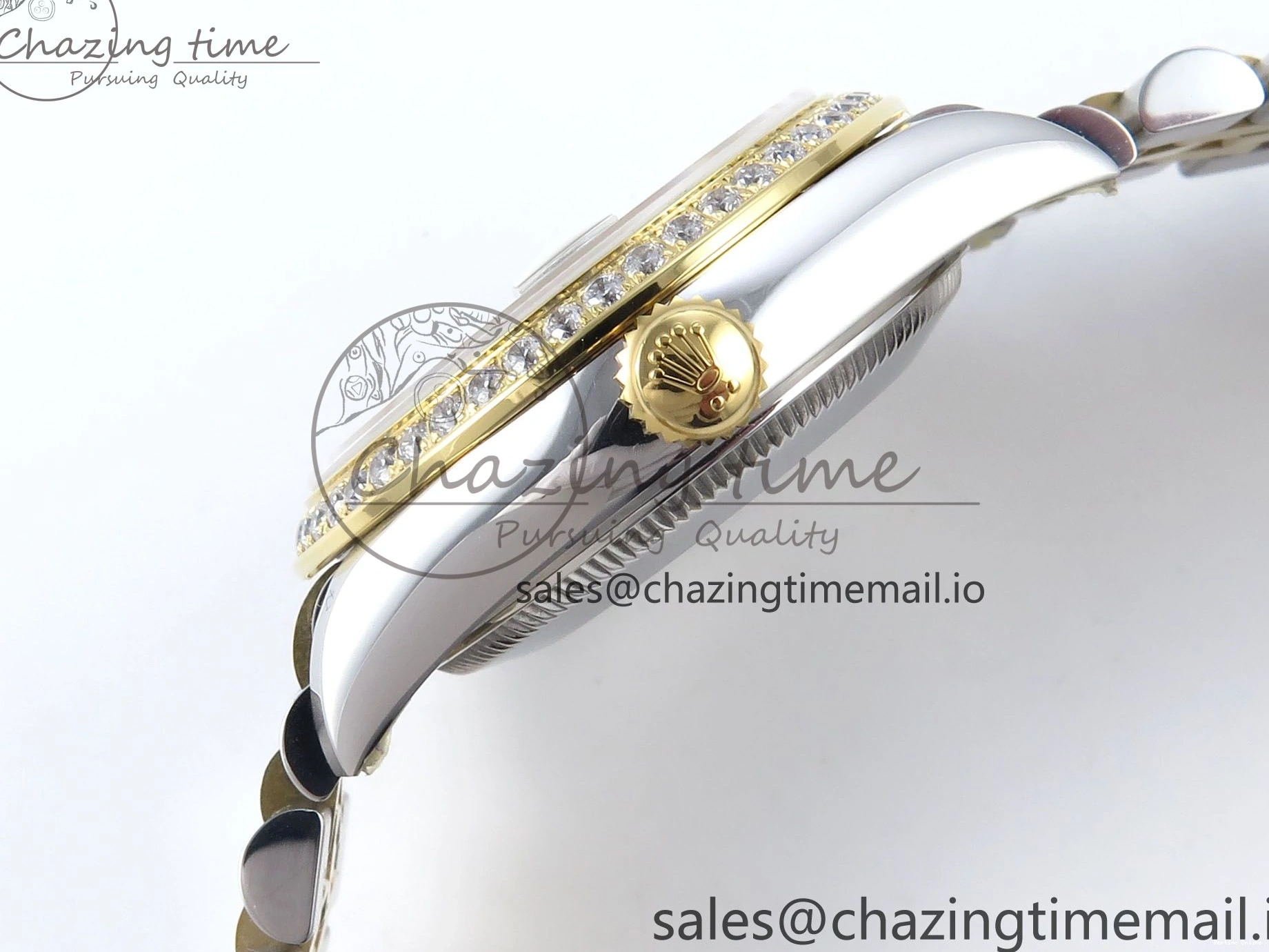 0515 DateJust 31 278383RBR ARF 1:1 Best Edition 904L Steel Brown Diamonds Dial Diamonds Bezel on SS YG Jubilee Bracelet ETA Snug 409